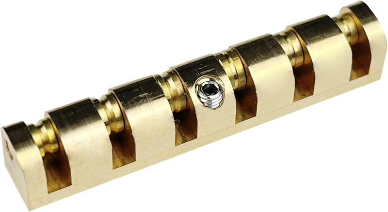 Kaynes 43mm Height Adjustable Brass Roller Guitar Nut Replacement for Les Paul LP SG Style Electric or Acoustic Guitars - Image 1